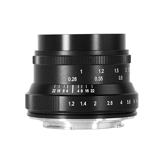 7artisans 35 mm f1.2 Mark II APS-C entklickt größere Blende Prime Objektiv Fit für Nikon Z-Mount Compact Mirrorless Kameras für Nikon Z6 Z7 Z50
