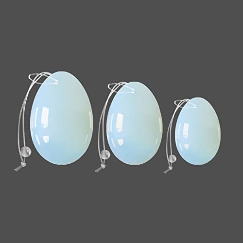 Haussammlung Ei und Zauberstab Naturstein, gebohrte Massage-Eier for Frauen, Übungs-Massagebälle, gebohrtes Ei (Color : Silicone Rope Egg)