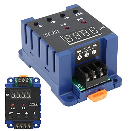 Digitales Amperemeter AC Elektrisches Messgerät SZC06 AC110‑220V 0,3‑50A Messbereich Obere untere Grenze Alarmverzögerungsrelais(50A)
