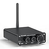 Bluetooth 5.0 Stereo Audio Verstärker Empfänger 2 Kanal Klasse D Mini HiFi Integrierter Verstärker für Heimlautsprecher 50W x 2 TPA3116 - Fosi Audio BT10A