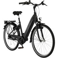 FISCHER E-Bike City CITA 4.1i, Elektrofahrrad, Schwarz matt, 28 Zoll, RH 44 cm, Mittelmotor 65 Nm, 36 V Akku im Rahmen
