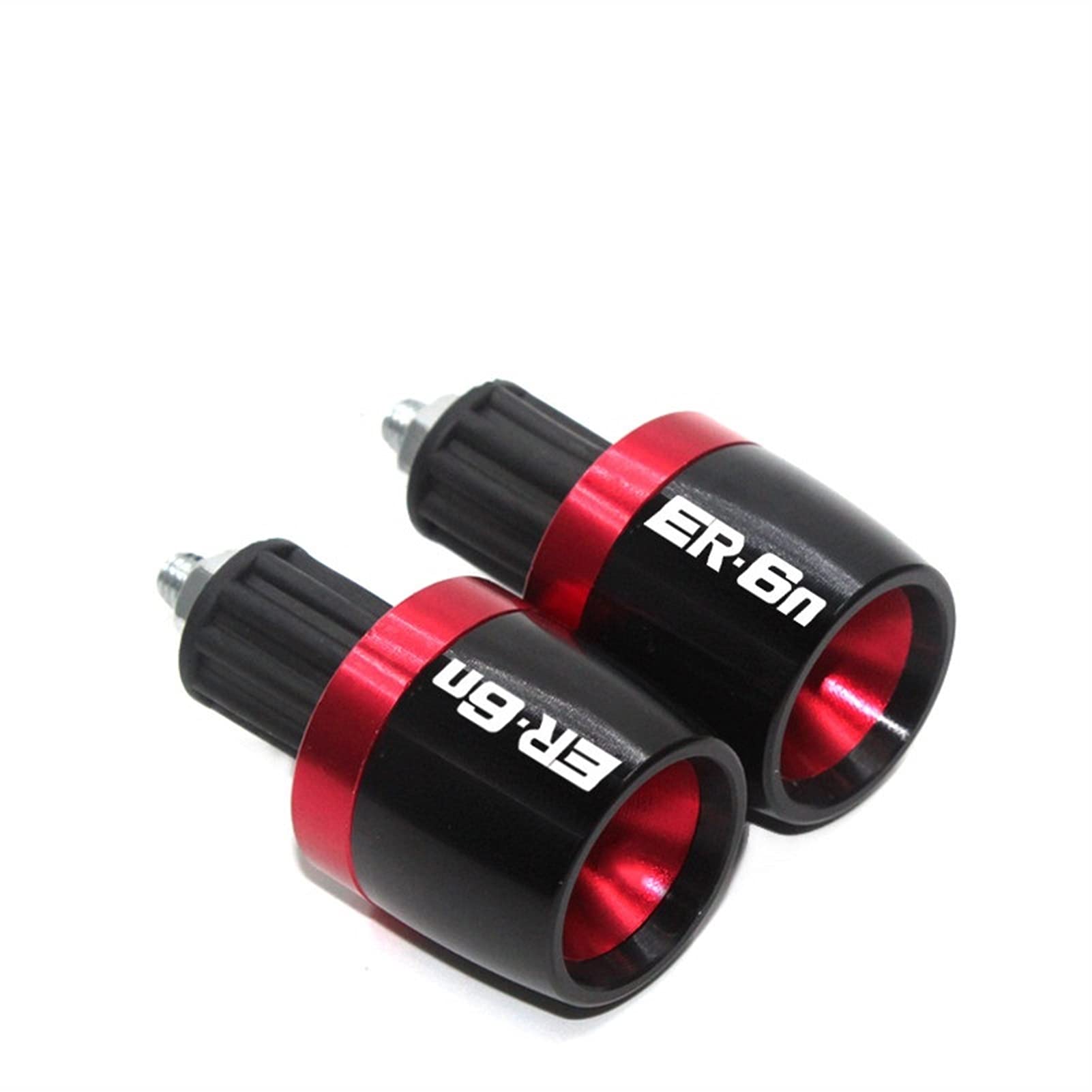 Für Kawasaki ER-6N ER6N ER 6N Motorrad 7/8"22mm Lenker Lenkergriffe Enden Universal Gegengewicht Kappe Stecker Schieber Abdeckung (Color : Red)