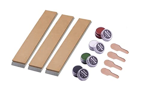 Bacher Messerschärf-System Streichriemen – Set (3X Streichriemen + 4X Abziehpaste)