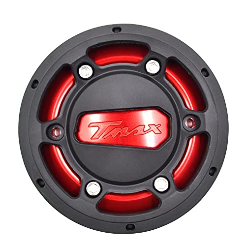 Motorradmotorabdeckungen Schutzmotor Schutzabdeckung für T-MAX 530 2012-2016 für TMAX-500 2008-2011 CNC-Zubehör Motorstatorabdeckung (Farbe : Rot)