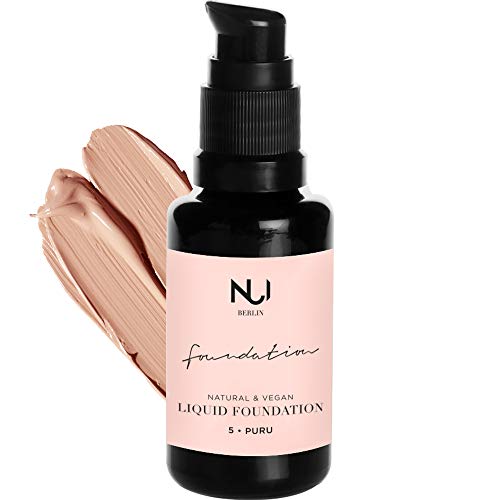 Naturkosmetik vegan natürlich glutenfrei Natural Liquid Foundation 05 PURU Make Up mit warmem mittlerem Farbton