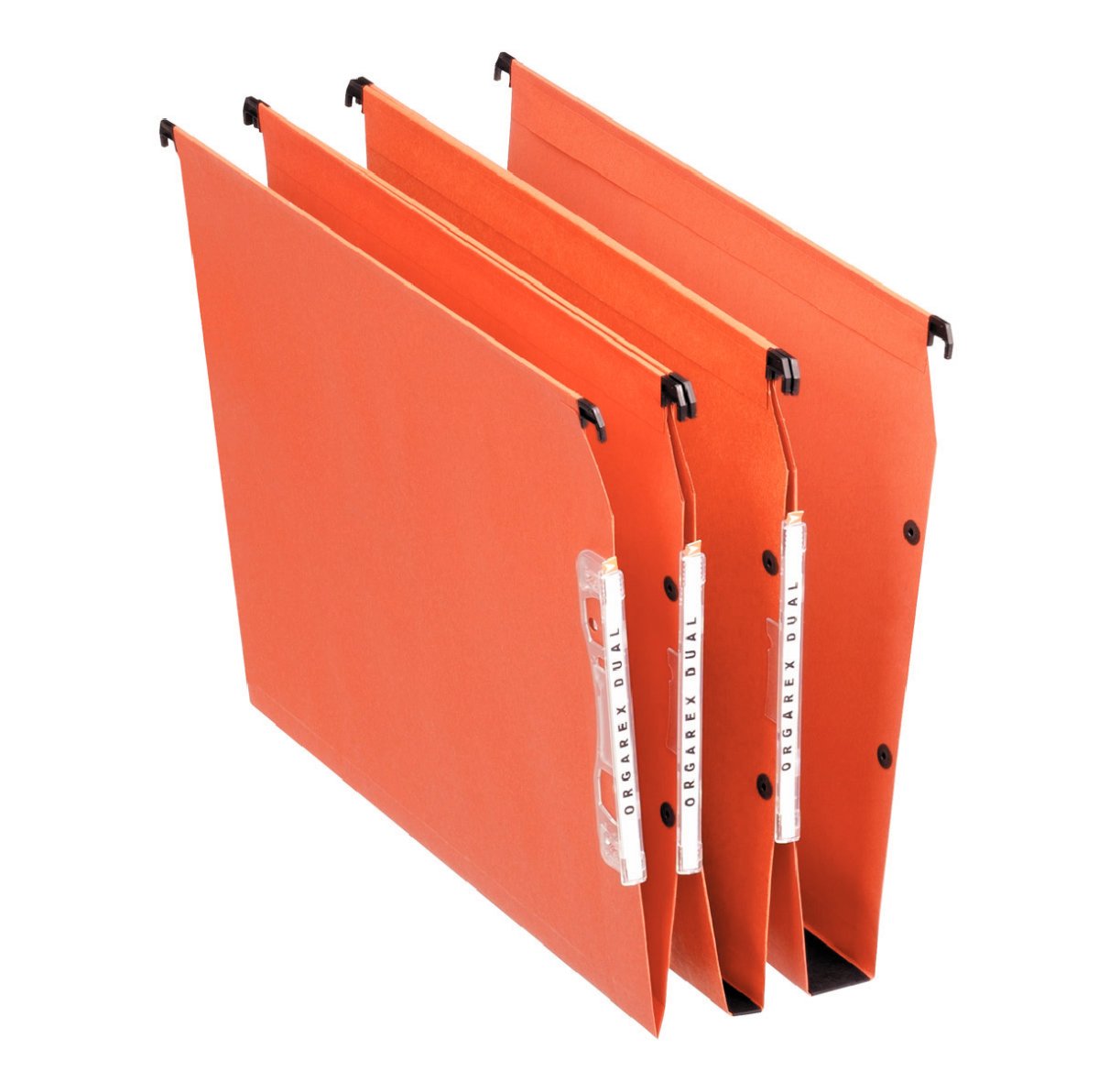 Esselte Orgarex Hängemappe Kraftpapier 220 g/m² rechteckiger Boden 30 mm Kapazität 330 mm breit 25 Stück orange