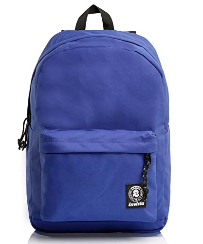 Invicta Carlson Rucksack, PC-Tasche, Schule und Freizeit, Water Resistant, Einfachfach, einfarbig, blau, 35CM, American
