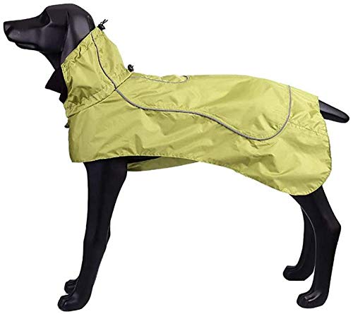 Leichter Atmungsaktiver Hunderegenmantel, Haustierponcho, Wasserdichter Reflektierender Haustierregenmantel-Regenponcho Für Mittlere Und Große Hunde-Green||X-Small
