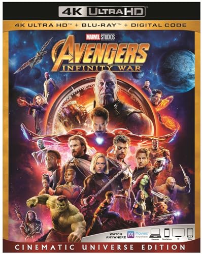 Avengers Infinity War 4K Ultra HD + Blu Ray + Digital Code [Blu-ray]