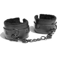 Sex & Mischief Shadow Fur Handcuffs: Handfesseln, schwarz