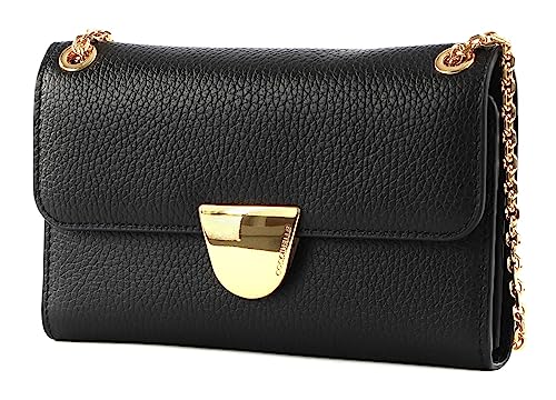 Coccinelle Ever Mini Bag Wallet Grained Leather Noir