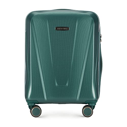 WITTCHEN Koffer Handgepäck Hartschalen Material Polycarbonat Hochwertiger und Stabiler Grün