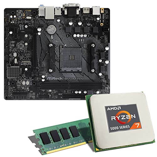 AMD Ryzen 7 5700G / ASUS Prime B550M-A Mainboard Bundle / 16GB | CSL PC Aufrüstkit | AMD Ryzen 7 5700G 8X 3800 MHz, 16GB DDR4-RAM, GigLAN, 2X M.2 Port, USB 3.2 Gen1 | Aufrüstset | PC Tuning Kit