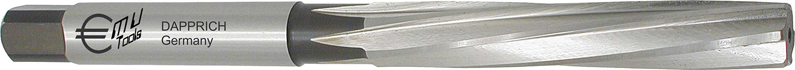 HSS Hand Reibahle, DIN 206 B, Profi Ausführung, spiralgenutet, mit Zylinderschaft und Vierkant DIN 10: Ø 7,25 mm H7