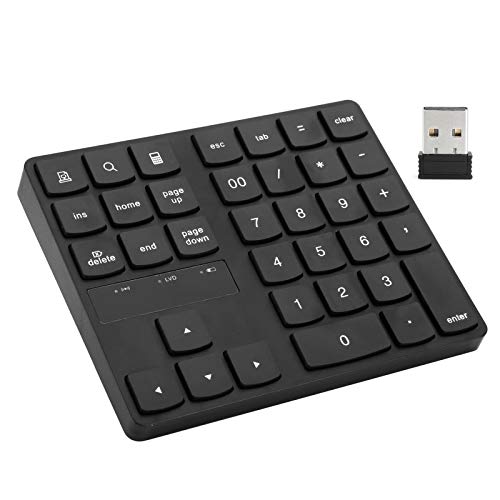 Drahtlose Zehnertastatur, tragbarer Mini-USB-2,4-GHz-Schlüssel mit 35 Tasten Finanzbuchhaltung Ziffern-Tastatur, wiederaufladbarer Nummernblock Für Windows/Android/OS X.