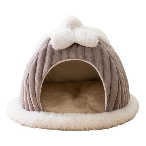 Pet Tent, Cat Bed Cave, Semi-Enclosed Warm Dog Bed Kennel Plush, Soft Pet Cave Beds House, Comfortable Cat Hideaway Dog House Pet Supplies for Bunnies Pets Rabbits Cats Dogs