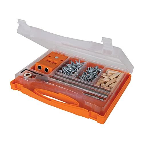 Triton 425553 Mini-Taschenlochvorrichtung, 8-teilig, Orange/Transparent