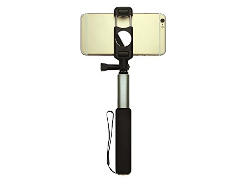 Networx Selfie Teleskop Stange Mila mit Spiegel, Black, JHM-818