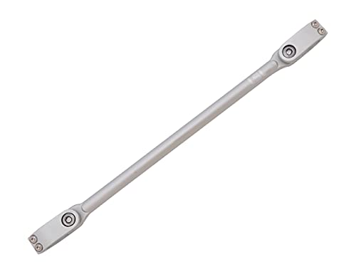 LSL Cross-Bar Lenkerstrebe für Motorrad 7/8 Zoll (22,2 mm) Lenker, zweiteilige Schelle (Stück) (Silber matt)
