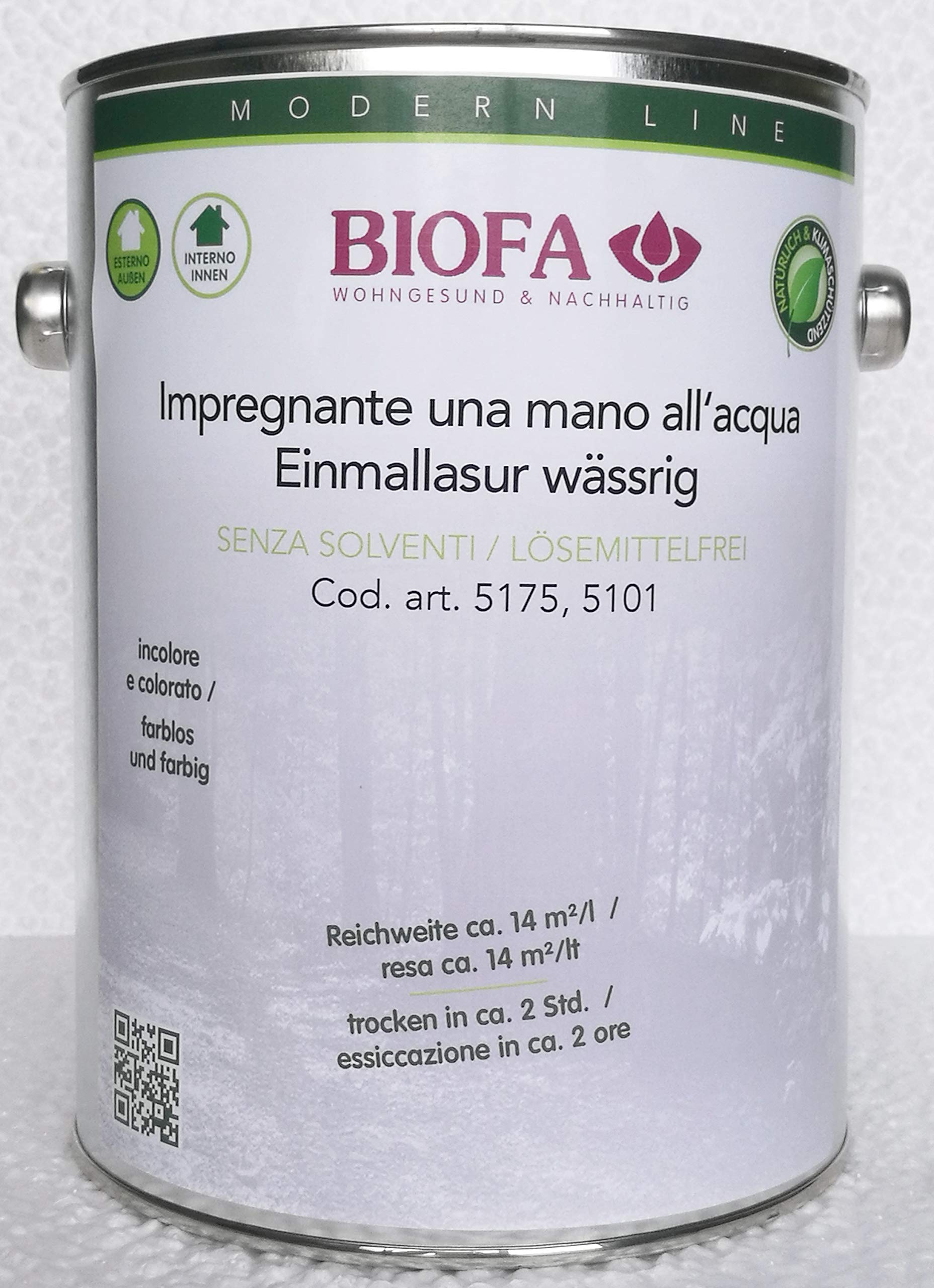 BIOFA 51-80 rot - 1 Liter - Naturimprägnierung