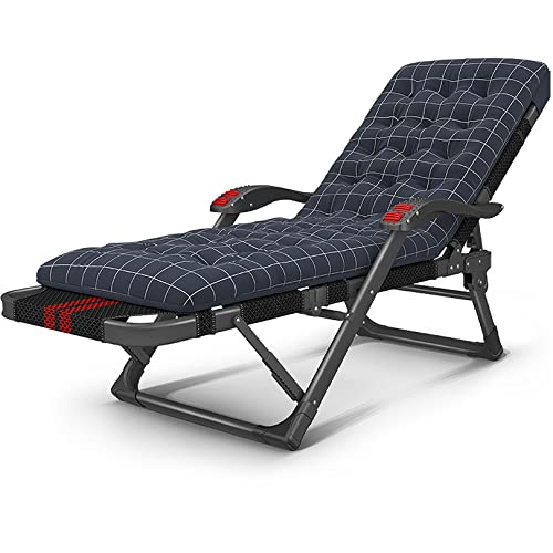 OEKOJK Sonnenliege Zero Gravity Chair Lounge Chair Liegende Outdoor-Klappstühle, Outdoor Beach Lawn Camping Tragbare Stühle Liegend mit Wattepad Lounge Chair charitable