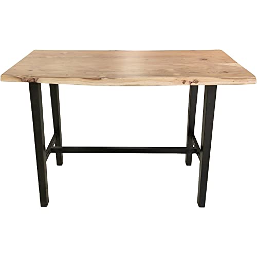 Sit Möbel Tisch, 100% Platte Akazie, Gestell Stahl, Bunt, 120 x 80 cm