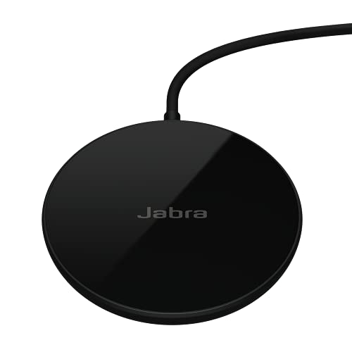 Jabra Wireless-Charging-Pad 5W, Qi-Zertifiziert – mit den schnurlosen Kopfhörern Elite 85t und 75t kompatibel – USB-A-Kabel, schwarz