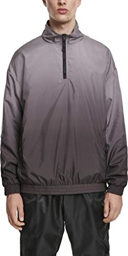 Urban Classics Herren Gradient Pull Over Jacket Jacke, Grau (Black/Grey 01198), X-Large (Herstellergröße: XL)