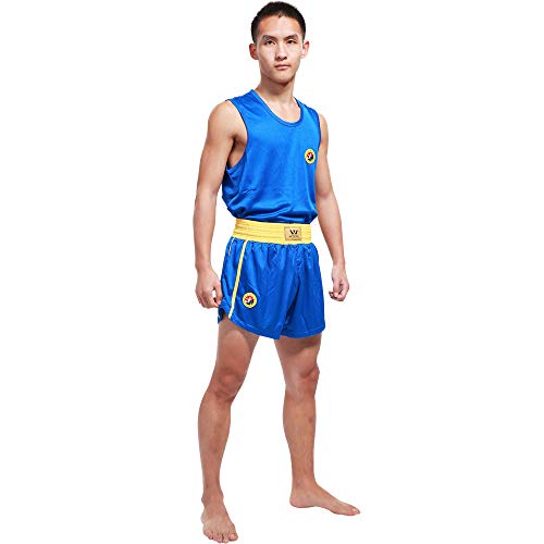 Wesing Wushu Sanda Anzug Sanshou Uniform Competetion Training Sanda Bekleidung Set - m - blau