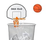 KrockaZone. - Mini Basketballkorb für den Mülleimer/Papierkorb mit kleinem Ball - Spaß fürs Zimmer, Büro, Zuhause, Kinder, Sport, Spielzeug