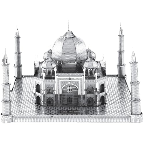 Fascinations Metal Earth ICX004 - 502890, Taj Mahal, Konstruktionsspielzeug, 2 Metallplatinen, ab 14 Jahren