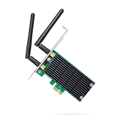 TP-Link Archer T4E WLAN interne PCI-E Netzwerk Karte AC1200 mit 2x2 MIMO und Beamforming (867MBit/s auf 5GHz, 300MBit/s auf 2,4GHz, 802.11ac/a/b/g/n, geeignet für Windows 10/8.x/7/X)