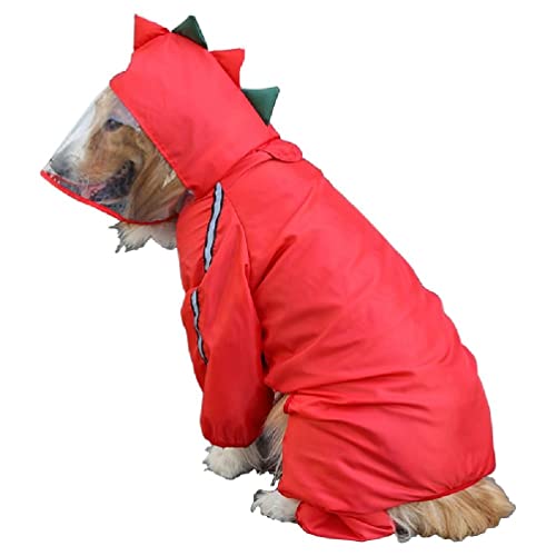 Niedlicher Hunde-Regenmantel, geeignet für große, mittelgroße und kleine Hundekleidung, Hunde-Regenmäntel für kleine Hunde, mit Loch für Geschirr