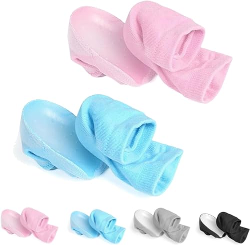 Rizzsoles Height Max-Socken, Rizzsoles Height Max-Einlegesohlen, unsichtbare Silikon-Rizzsoles-Socken for Männer und Frauen (Color : Blue+pink-2pcs, Size : 2.5cm)