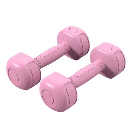 Hantel Ein Paar Hanteln, Kilogramm, Unisex-Fitnessgeräte, Haushalts-Armformungs- Und Schlankheits-Yoga-Hanteln Dumbbell (Color : Pink, Size : 2KG)