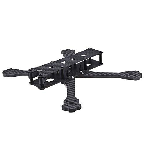 HELEISH UF3 5/6/7 Zoll 220/250/300mm Carbon Fiber FPV Racing Rahmen Kit 5.5mm Arm for RC Drone DIY Montageteile (Color : 6 Inch))