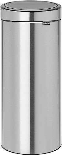 Brabantia 115448 Touch Bin New mit herausnehmbaren Kunststoffeinsatz, matt steel fpp, 30 L
