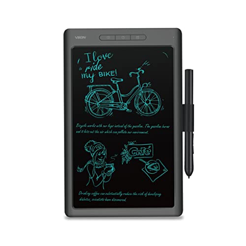 Vson Computer-Zeichnungs-Kritzelbretter 8192 Level Pressure Elektronische Handschrift-Tablets mit Pen Digital Panel, Schwarz