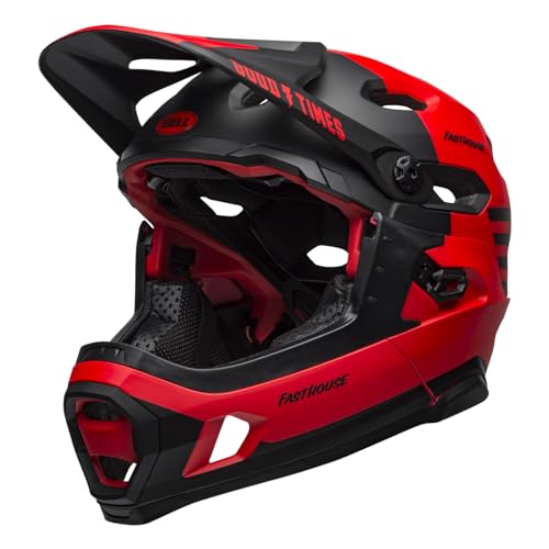 BELL Super DH MIPS Fahrrad Helm rot/schwarz 2020: Größe: L (58-62cm)