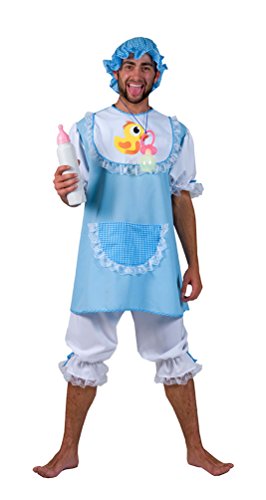 Karneval-Klamotten Baby Kostüm Erwachsene Herren-Kostüm blau-weiß Karneval Fasching