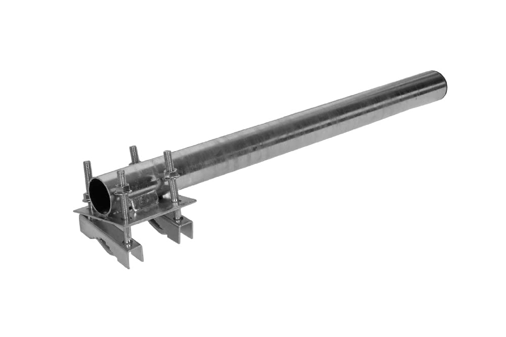 A.S.Sat 38250 feuerverzinkter Stahl Mastverlängerung (50 cm, 38 mm)