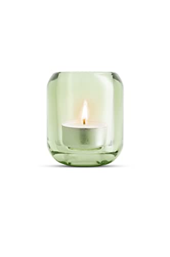 EVA SOLO | Acorn Glaskerzenhalter Jade |Dekorativer Teelichthalter aus farbigem Glas | Jade