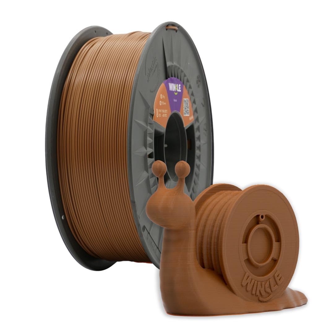 Winkle PLA Filament | Pla 1,75 mm | Filamentdruck | 3D-Drucker | 3D-Filament | Farbe Akazie braun | Spule 1000 g