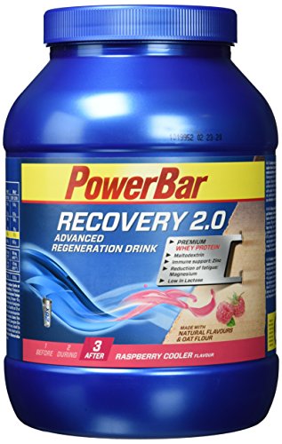 PowerBar Regeneration Drink mit Whey & Kohlenhydrate - Protein-Pulver mit Hafermehl, Vitamine, Zink und Magnesium - Raspberry Cooler (1 x 1,144kg)