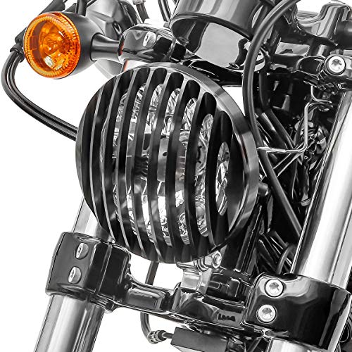 Scheinwerfer Grill für Harley Sportster 1200 Nightster 08-12 schwarz