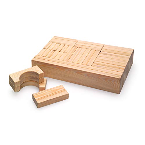 Erzi 41022 Bausteine Maxi aus Holz, Fördert die Kreativität
