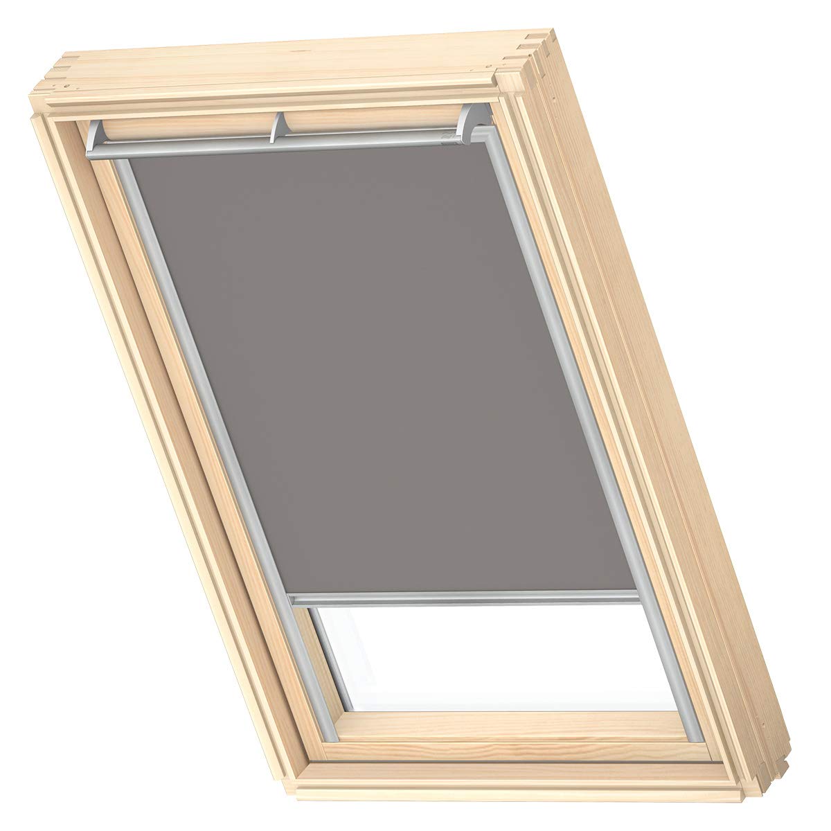 VELUX Original Dachfenster Verdunkelungsrollo für CK02, Grau, mit Grauer Führungsschiene