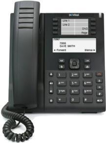 Mitel MiVoice 6910 IP Phone - VoIP-Telefon mit Rufnummernanzeige - dreiweg Anruffunktion - SIP - 8 Leitungen