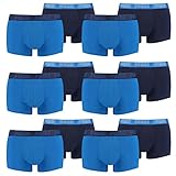 PUMA 12 er Pack Short Boxer Boxershorts Men Pant Unterwäsche kurz 100000884, Farbe:003 - True Blue, Bekleidungsgröße:M