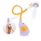 Yookidoo - Duschkopf Elefant, Gelb – Spielzeug für Babys – Badespiel und Dusche – Schlauch zum Säubern des Babys – Geschenk für Babys von 0 bis 2 Jahren